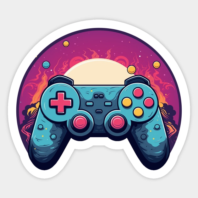 Colorful Gaming Controller Sticker by MrDrajan